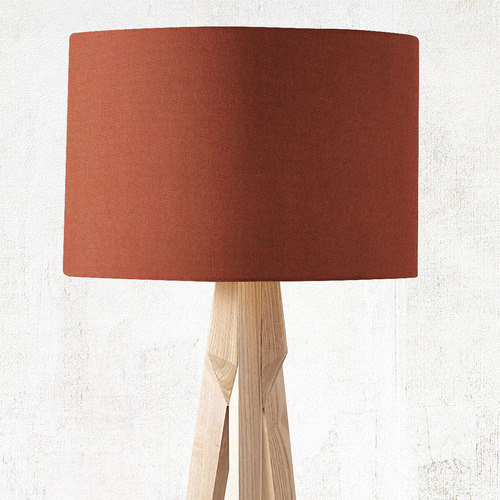 Rust Linen Cotton Lamp Shade