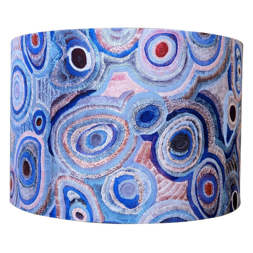 Blue Aboriginal Water Dreaming Lamp Shade Temple & ster