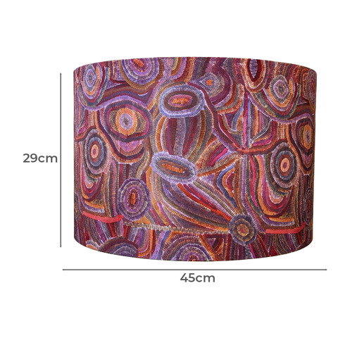 Ngapa Jukurrpa Aboriginal Lamp Shade Temple & ster