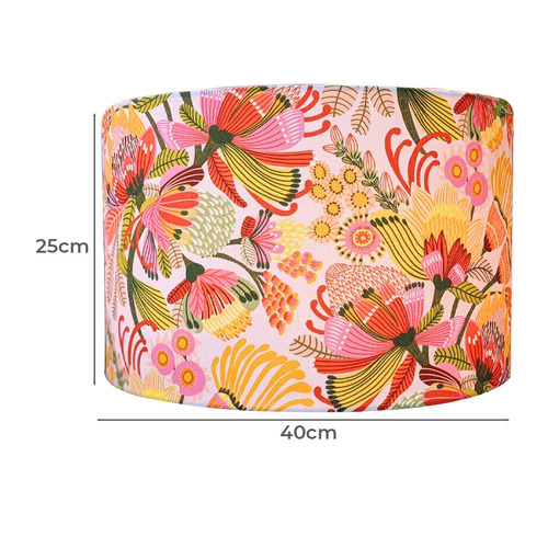 Wild Protea Cotton Canvas Lamp Shade