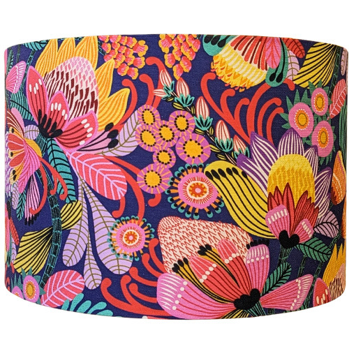Wild Protea Blue Lamp Shade