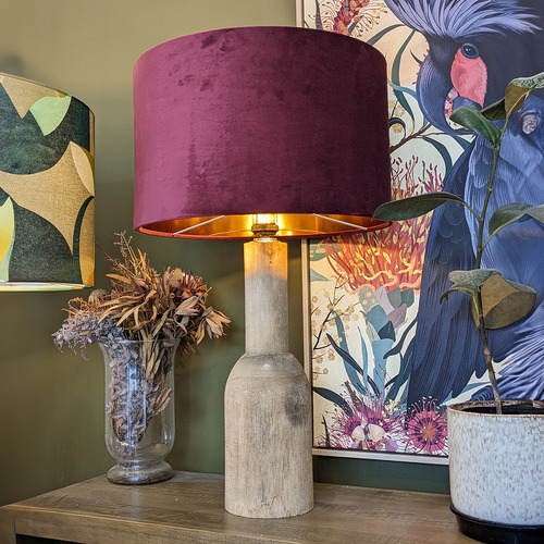 Cabernet Velvet Lamp Shade