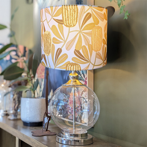 Banksias Mustard Lamp Shade