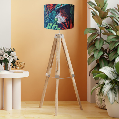 Black Oasis Velvet Lamp Shade