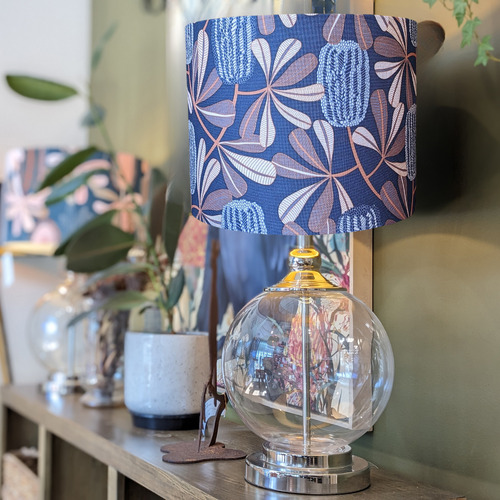 Blue Summer Banksias Lamp Shade
