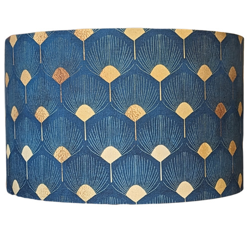 Golden Feathers Cotton Lamp Shade