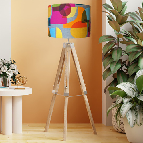 MCM Mid-Century Linen Lamp Shade