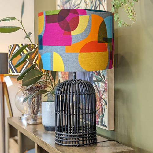MCM Mid-Century Linen Lamp Shade