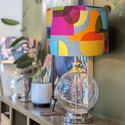 MCM Mid-Century Linen Lamp Shade
