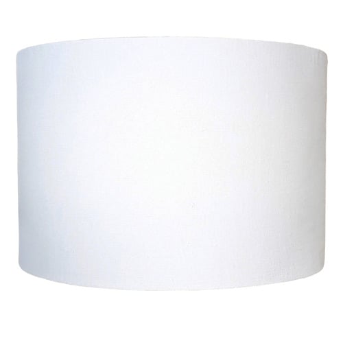 White Gillespie Linen Lamp Shade