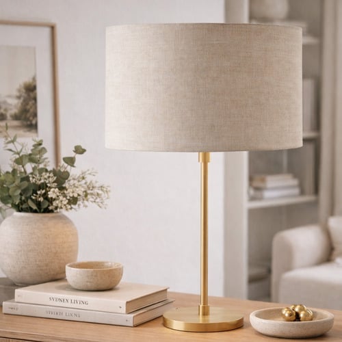 Liberty Stone Linen Lamp Shade