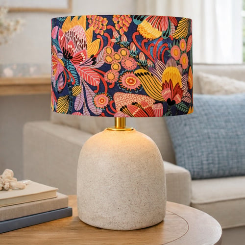 Wild Protea-Kirsten Katz Cotton Lamp Shade