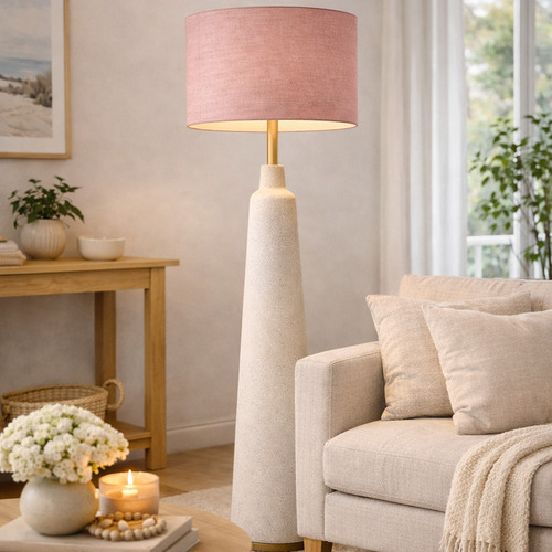 Liberty Pink Linen Lamp Shade