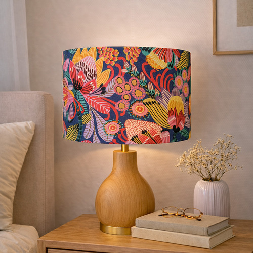 Wild Protea-Kirsten Katz Cotton Lamp Shade
