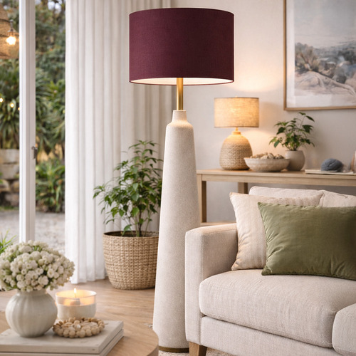 Liberty Cabernet Linen Lamp Shade