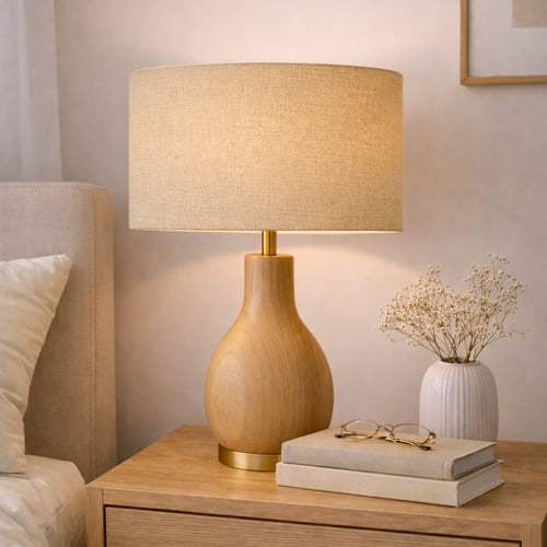 Gillespie Biscuit Linen Lamp Shade