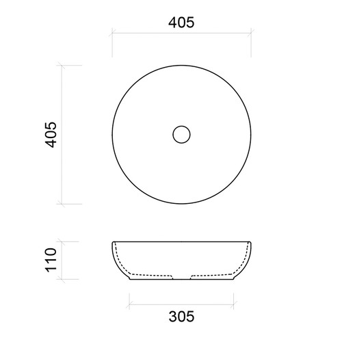 White Chase Ceramic Basin
