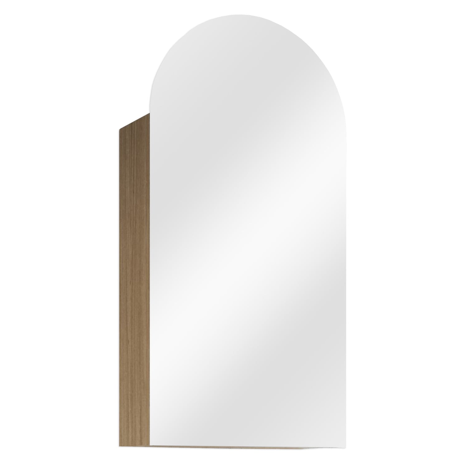 40cm Church Single Door Shaving Cabinet with Glass Shelves