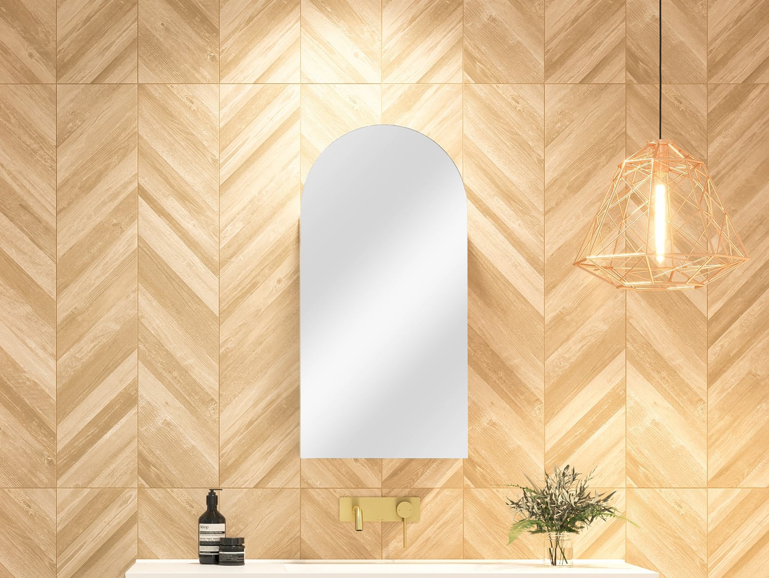 40cm Church Single Door Wall Hung Shaving Cabinet