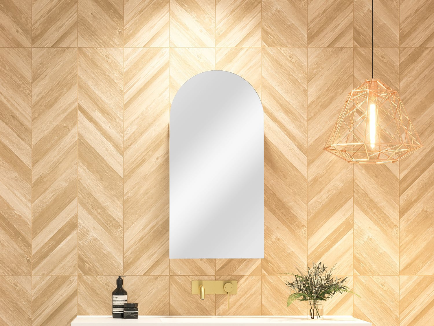 40cm Church Single Door Wall Hung Shaving Cabinet