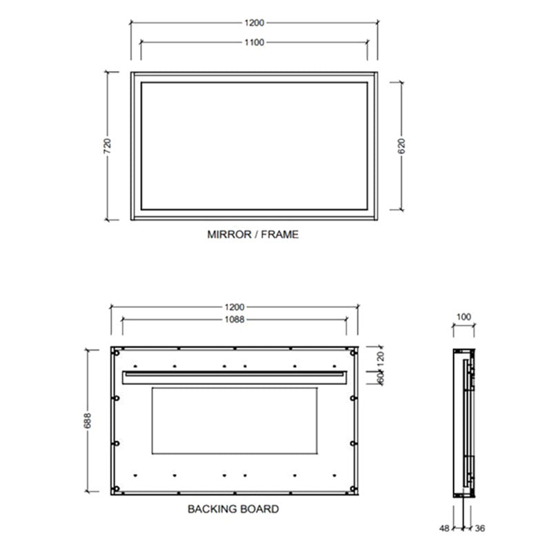 Halifax Rectangular Wall Mirror