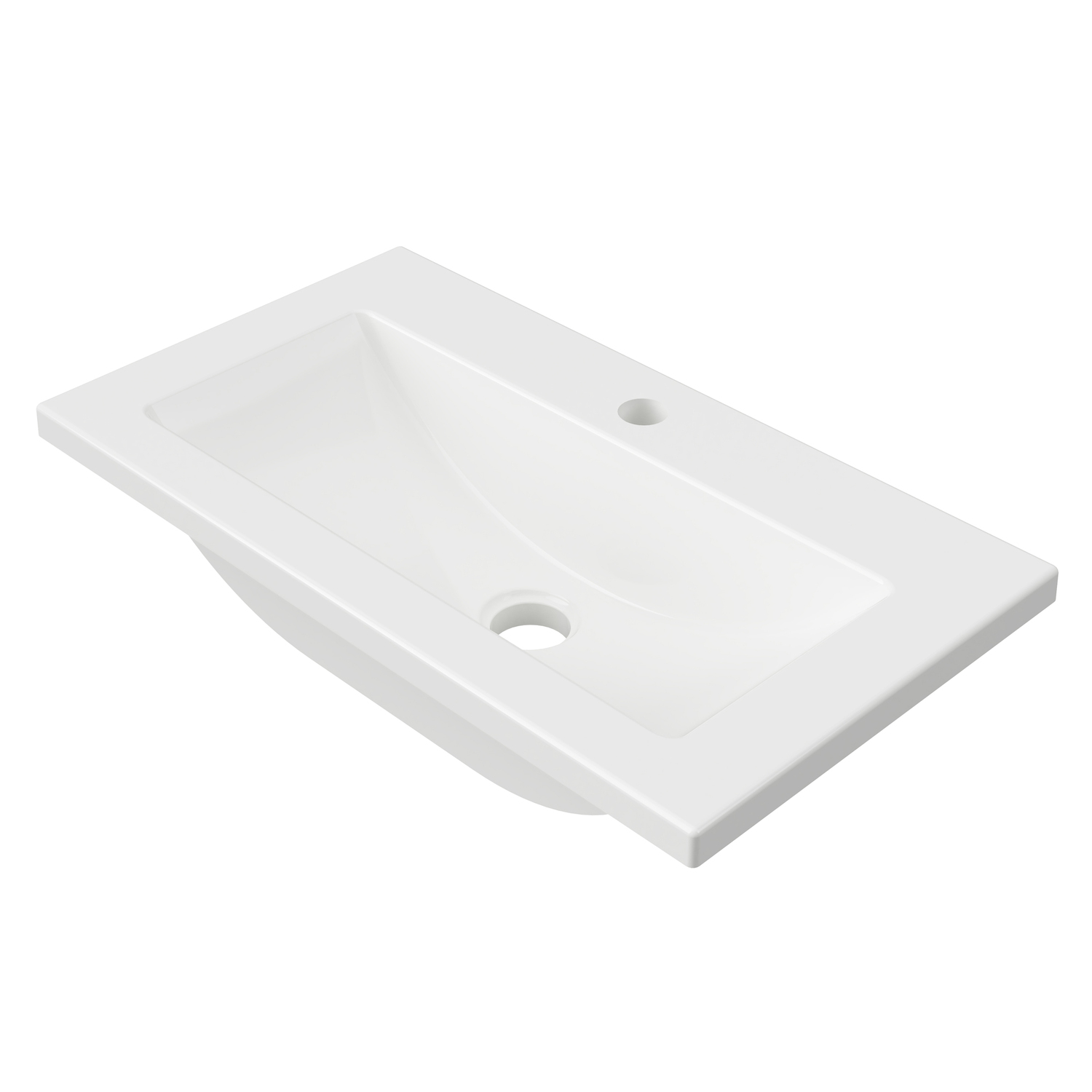 Ensuite 600mm Countertop with Single Integrated Basin