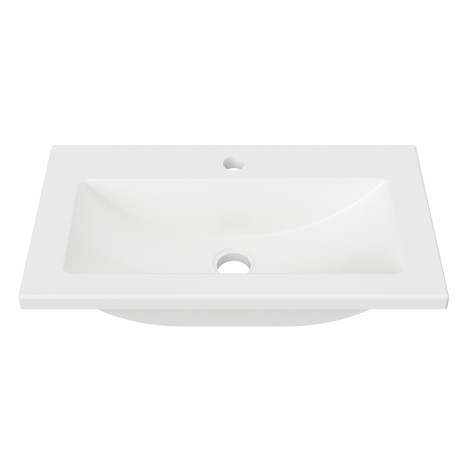 Ensuite 600mm Countertop with Single Integrated Basin