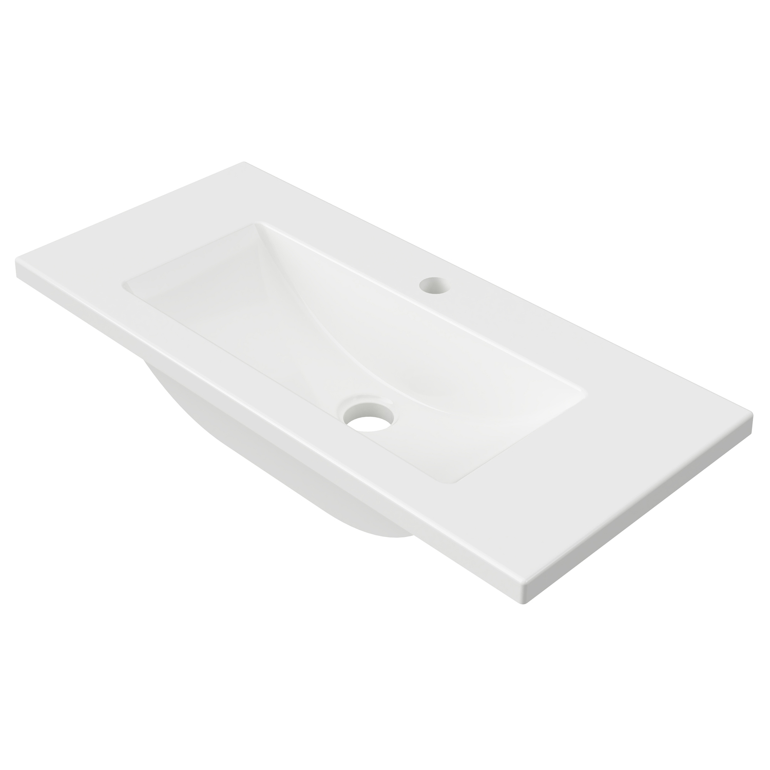 Ensuite 750mm Countertop with Single Integrated Basin