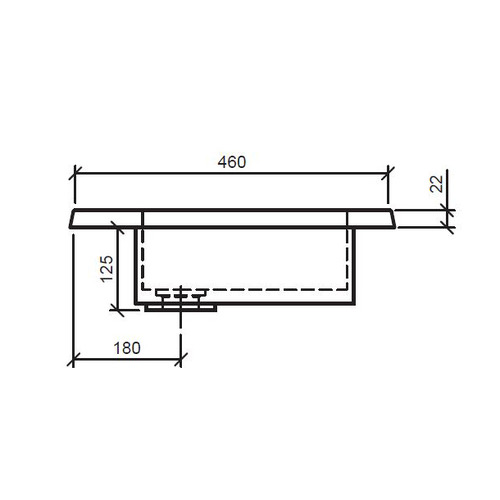 Regal 1200mm Countertop with Single Integrated Basin