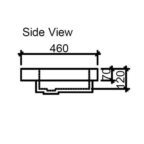 Grand 1200mm Countertop with Single Integrated Basin