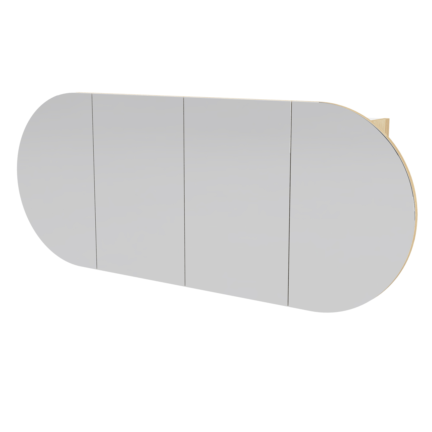 Ballad 1500mm Oval Mirrored Shaving Cabinet
