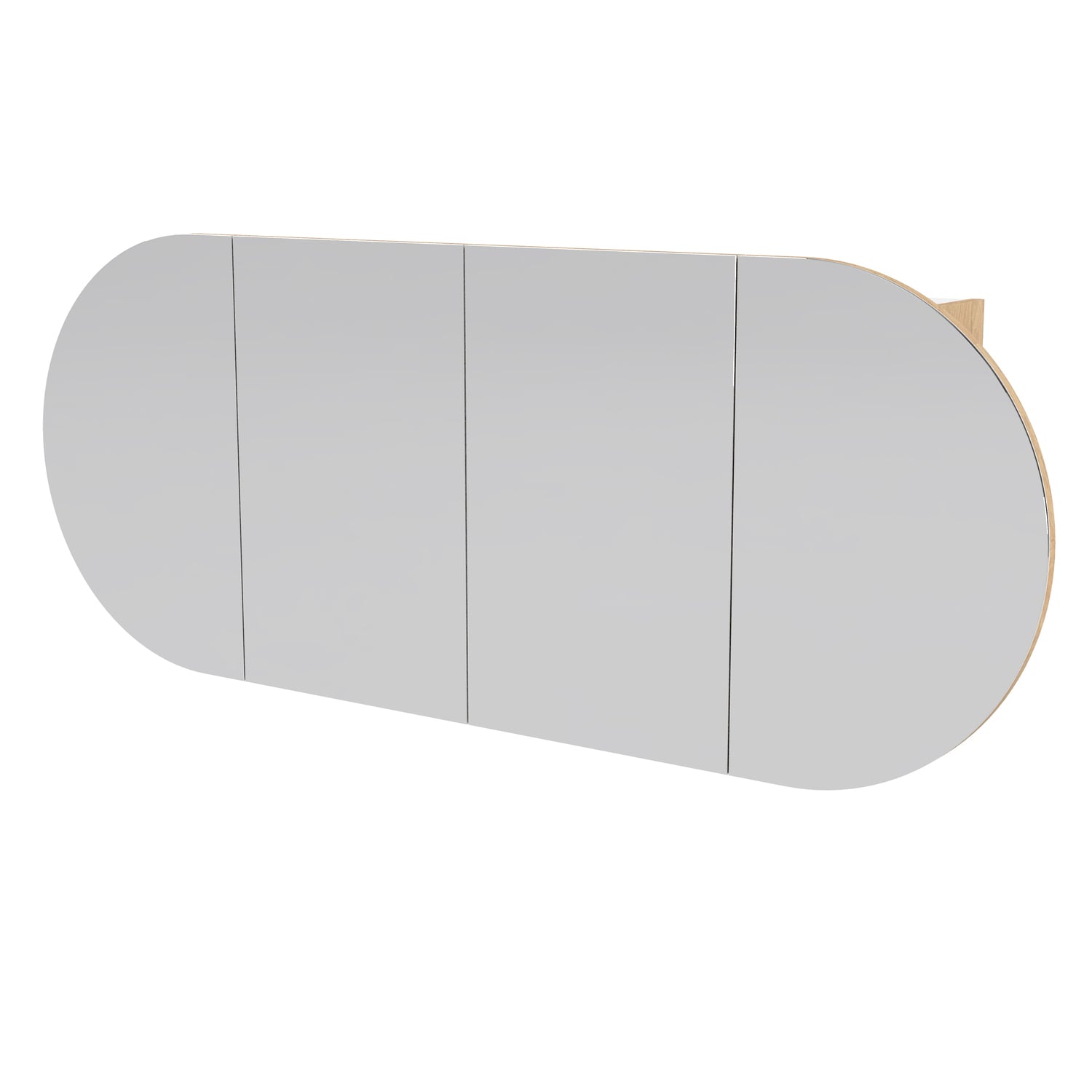 Ballad 1500mm Oval Mirrored Shaving Cabinet