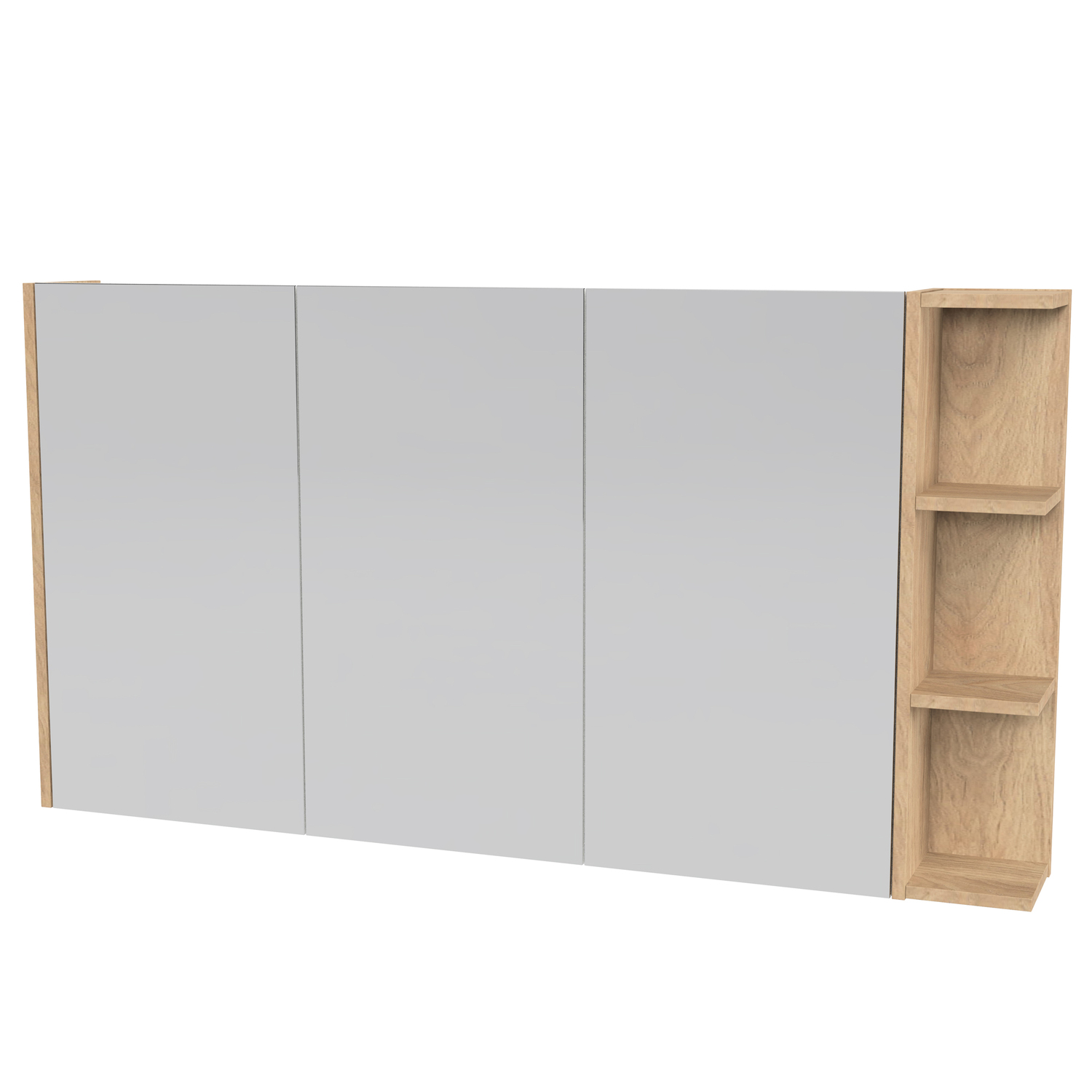 New York 1350mm Rectangle Mirrored Shaving Cabinet