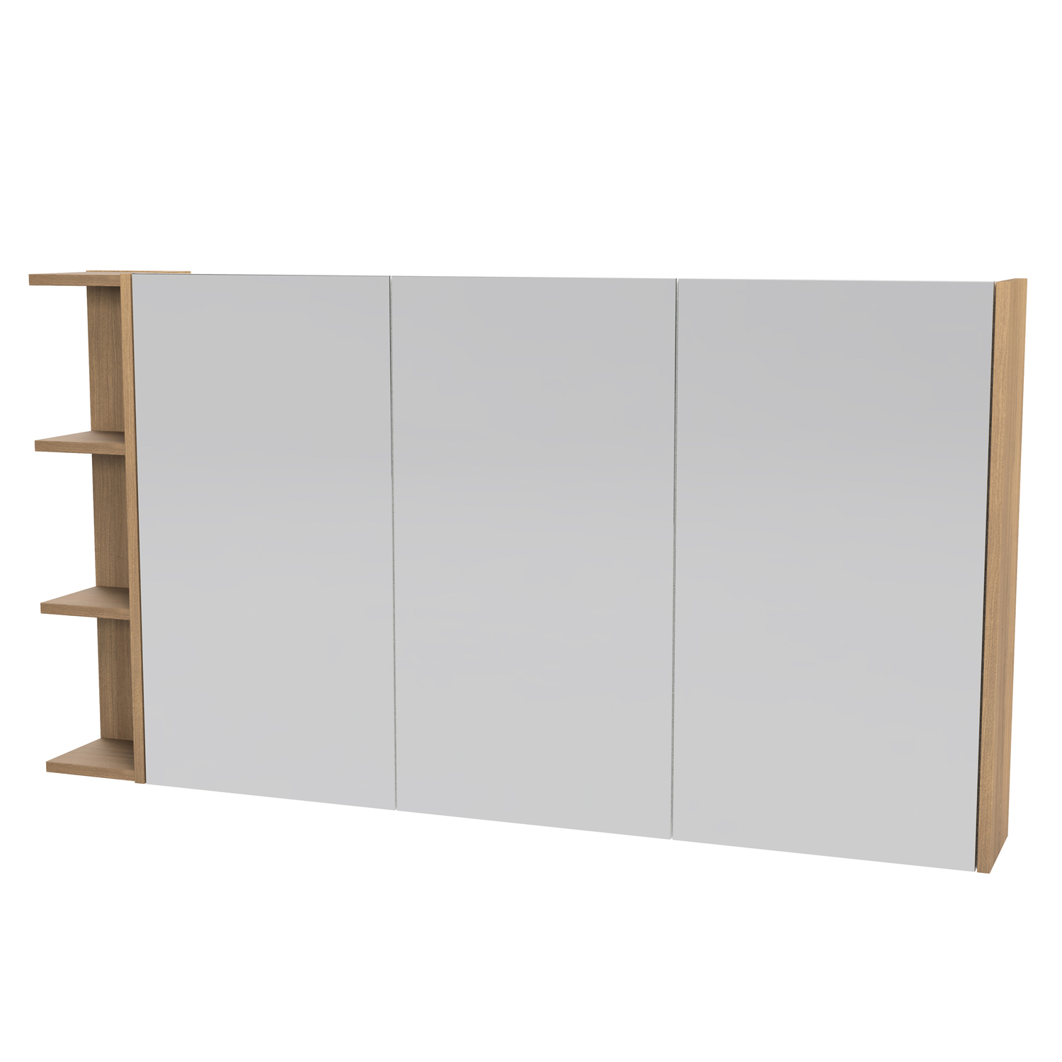 New York 1350mm Rectangle Mirrored Shaving Cabinet