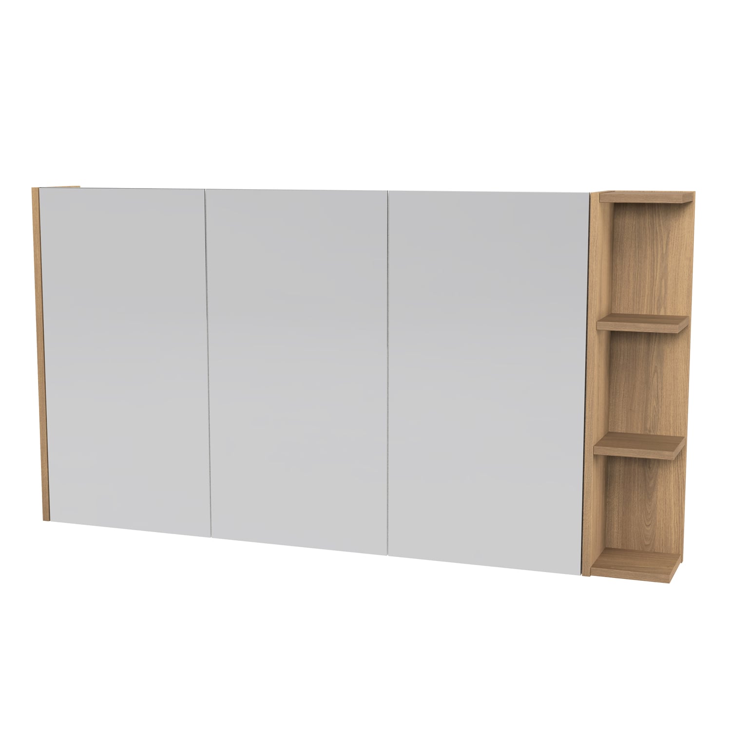 New York 1350mm Rectangle Mirrored Shaving Cabinet