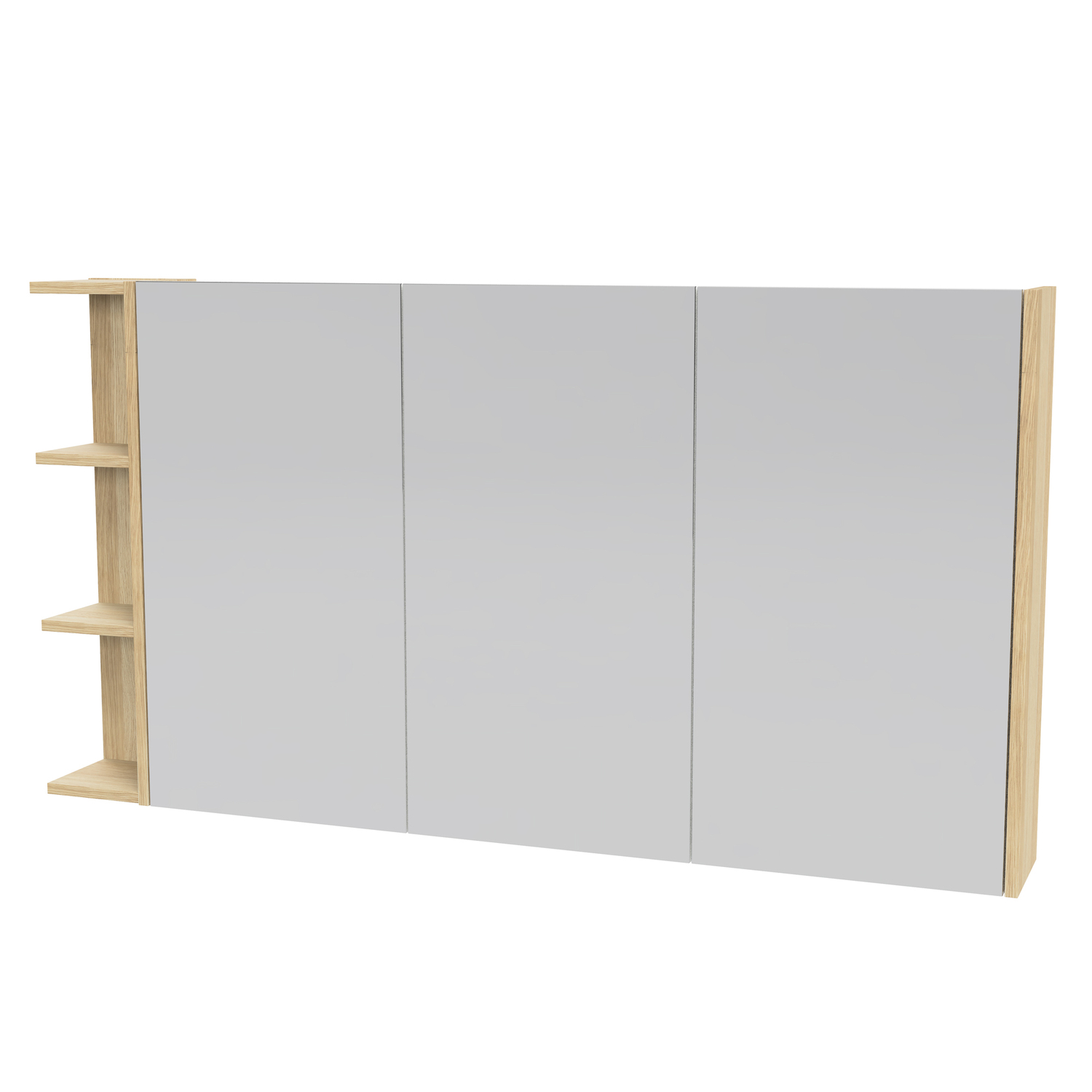 New York 1350mm Rectangle Mirrored Shaving Cabinet