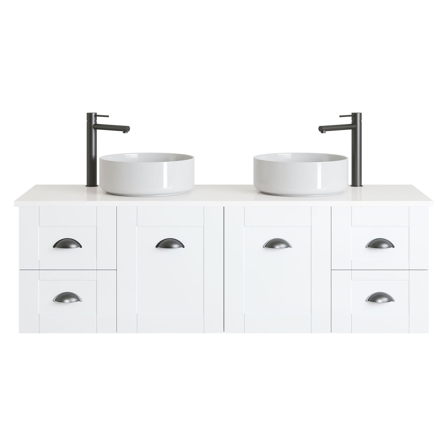 Victoria 1500mm Wall Hung Double Vanity Unit