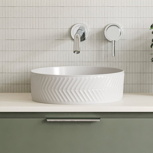 Allure Arrow 360mm Round Ceramic Above Counter Basin