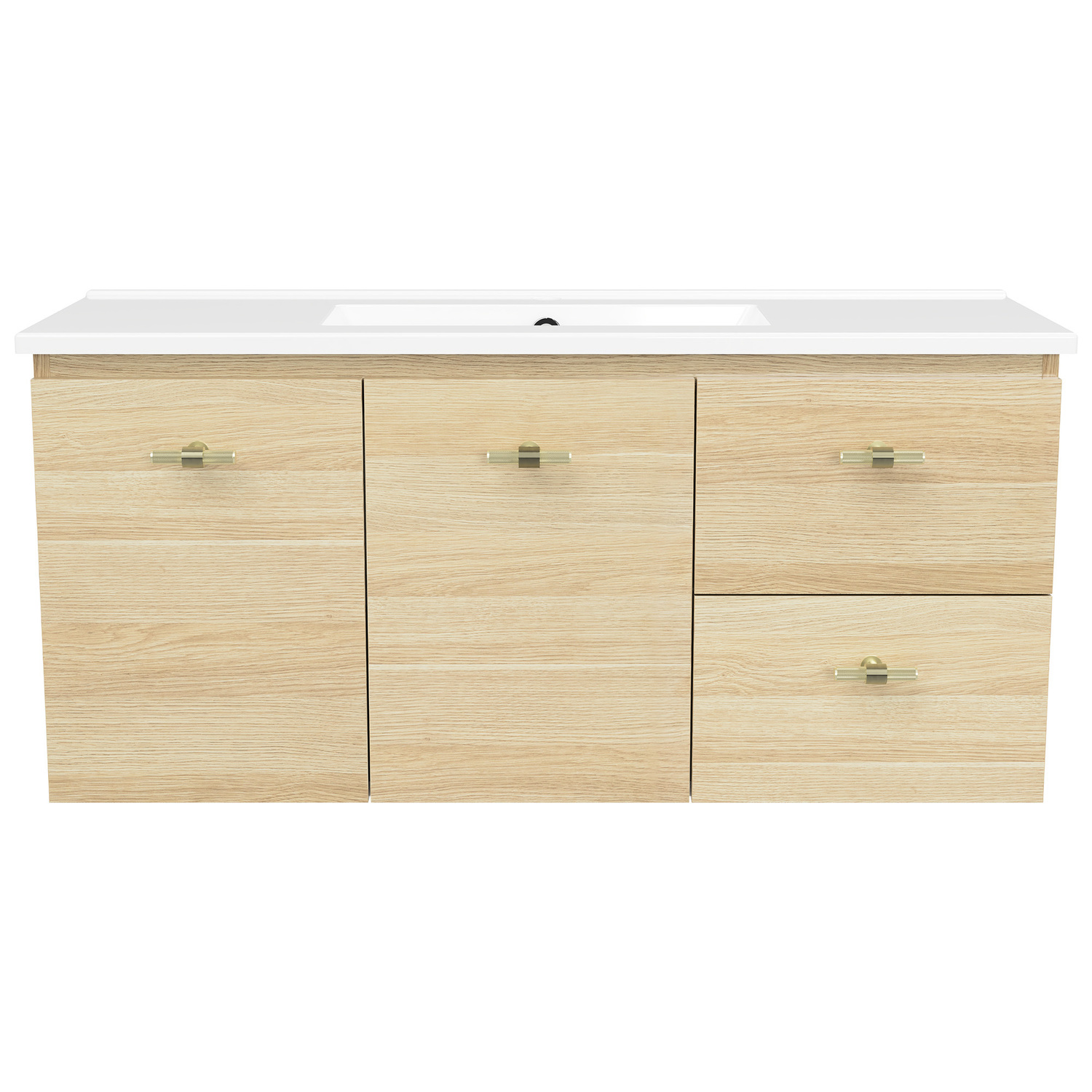 Florida Ensuite 1000mm Wall Hung Vanity with Ceramic Countertop