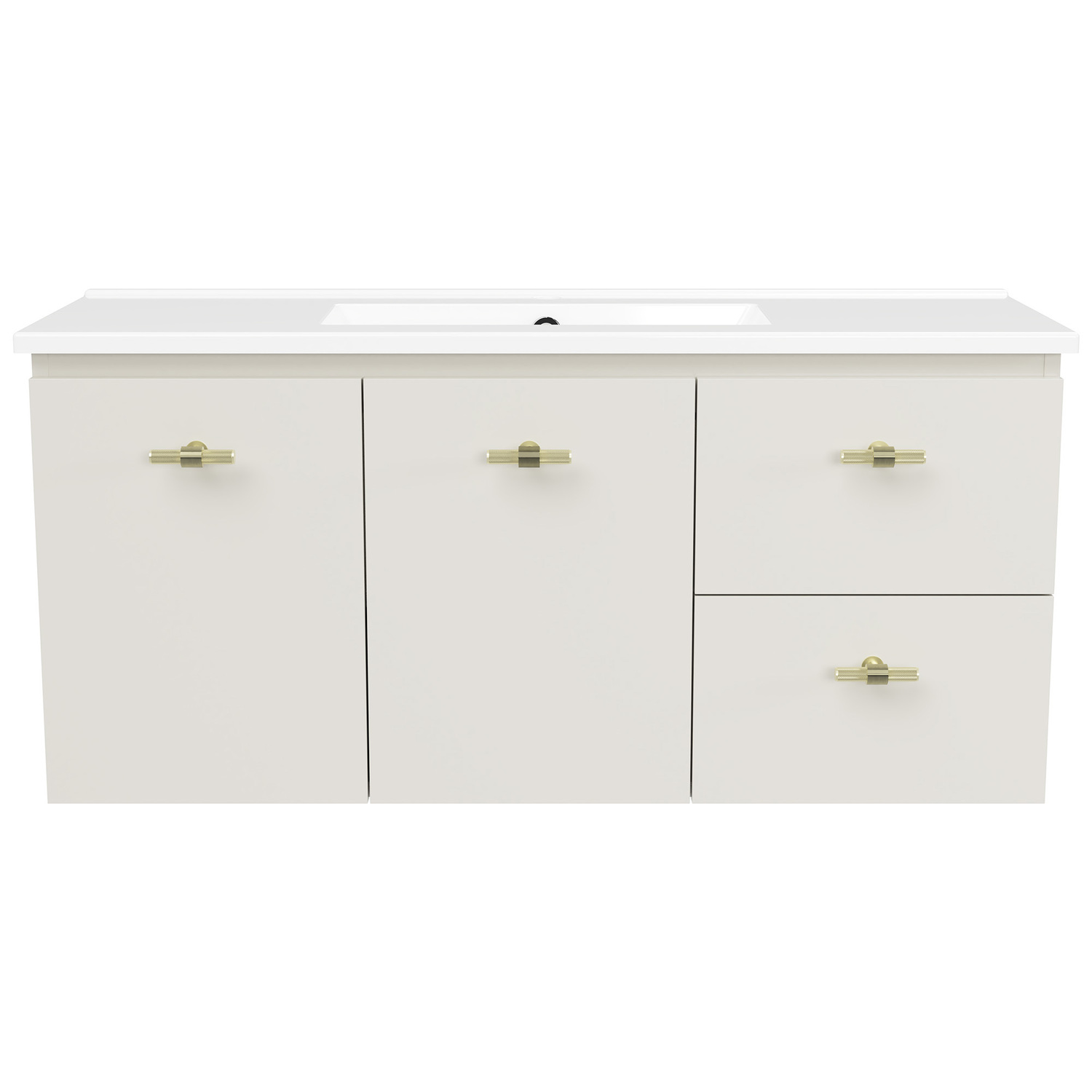 Florida Ensuite 1000mm Wall Hung Vanity with Ceramic Countertop