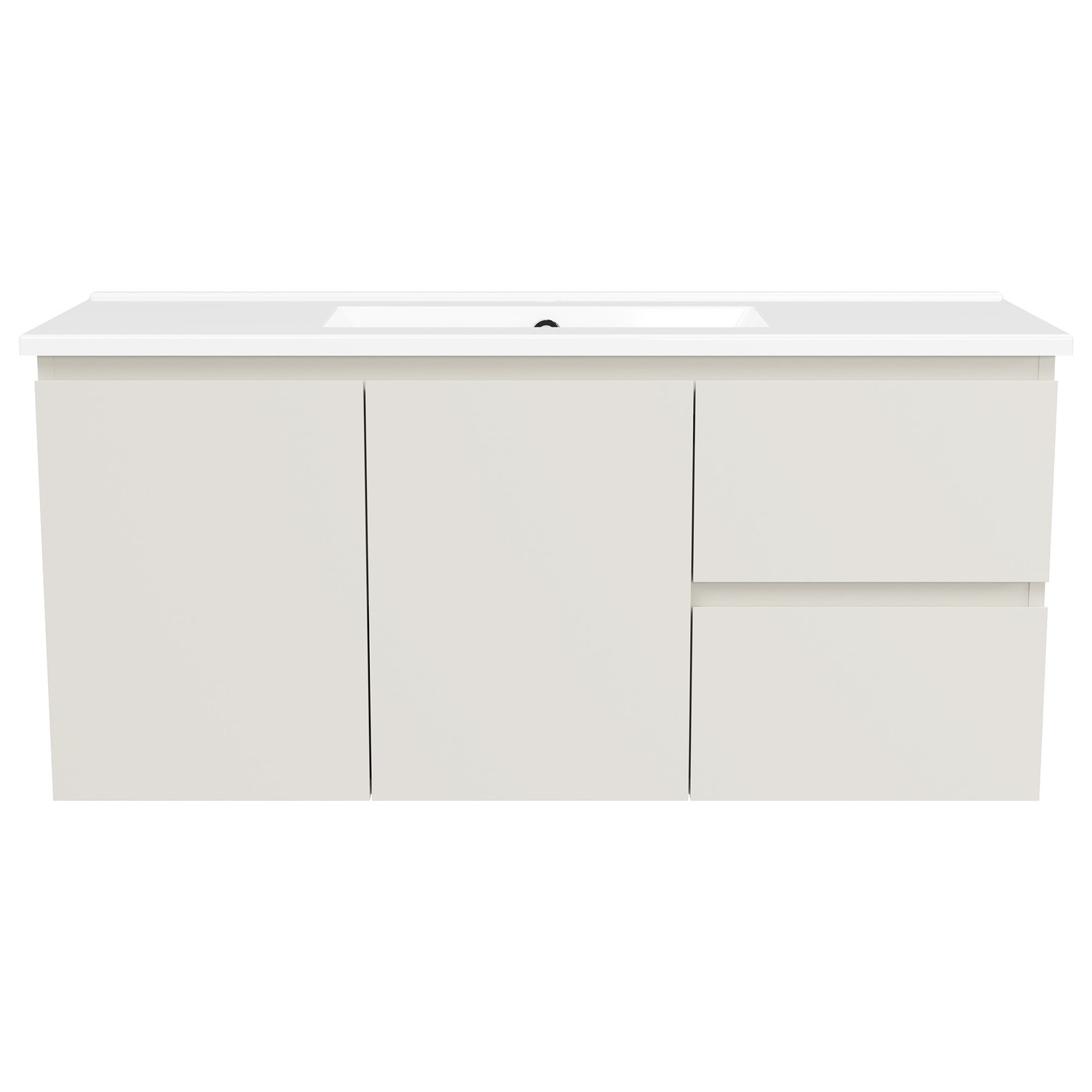 Florida Ensuite 1000mm Wall Hung Vanity with Ceramic Countertop
