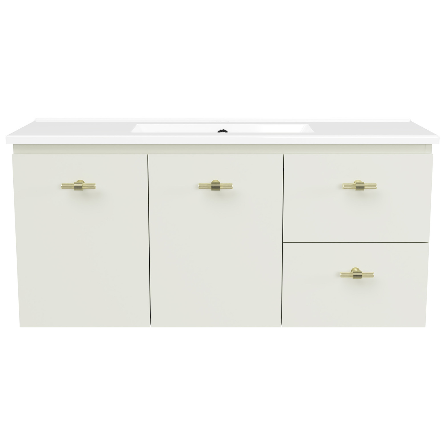 Florida Ensuite 1000mm Wall Hung Vanity with Ceramic Countertop
