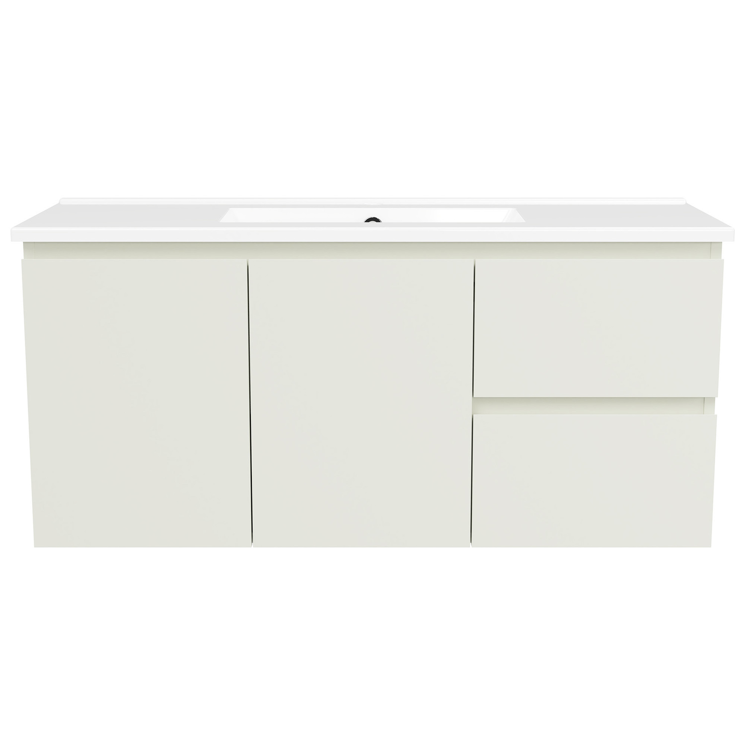 Florida Ensuite 1000mm Wall Hung Vanity with Ceramic Countertop