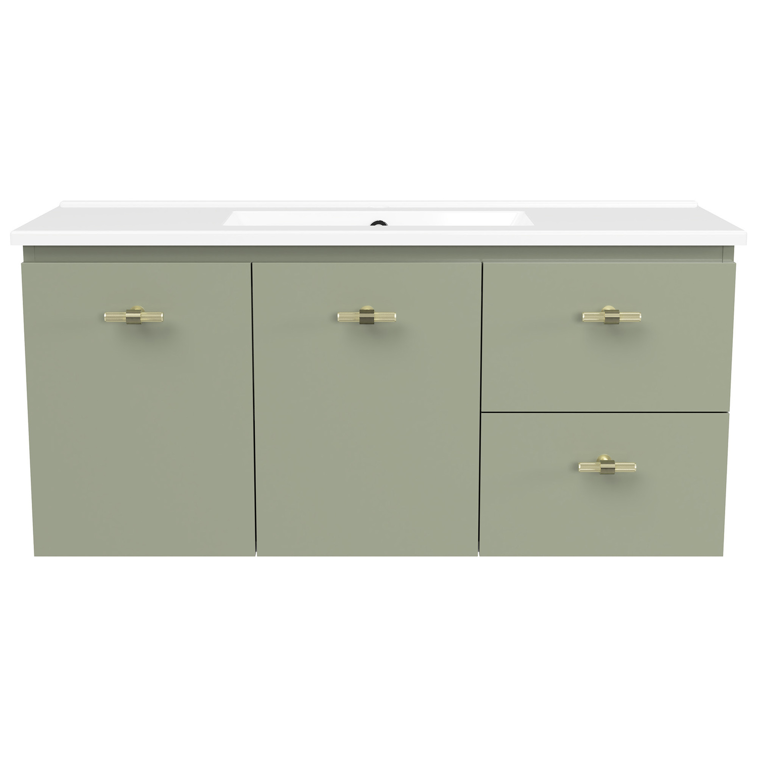 Florida Ensuite 1000mm Wall Hung Vanity with Ceramic Countertop