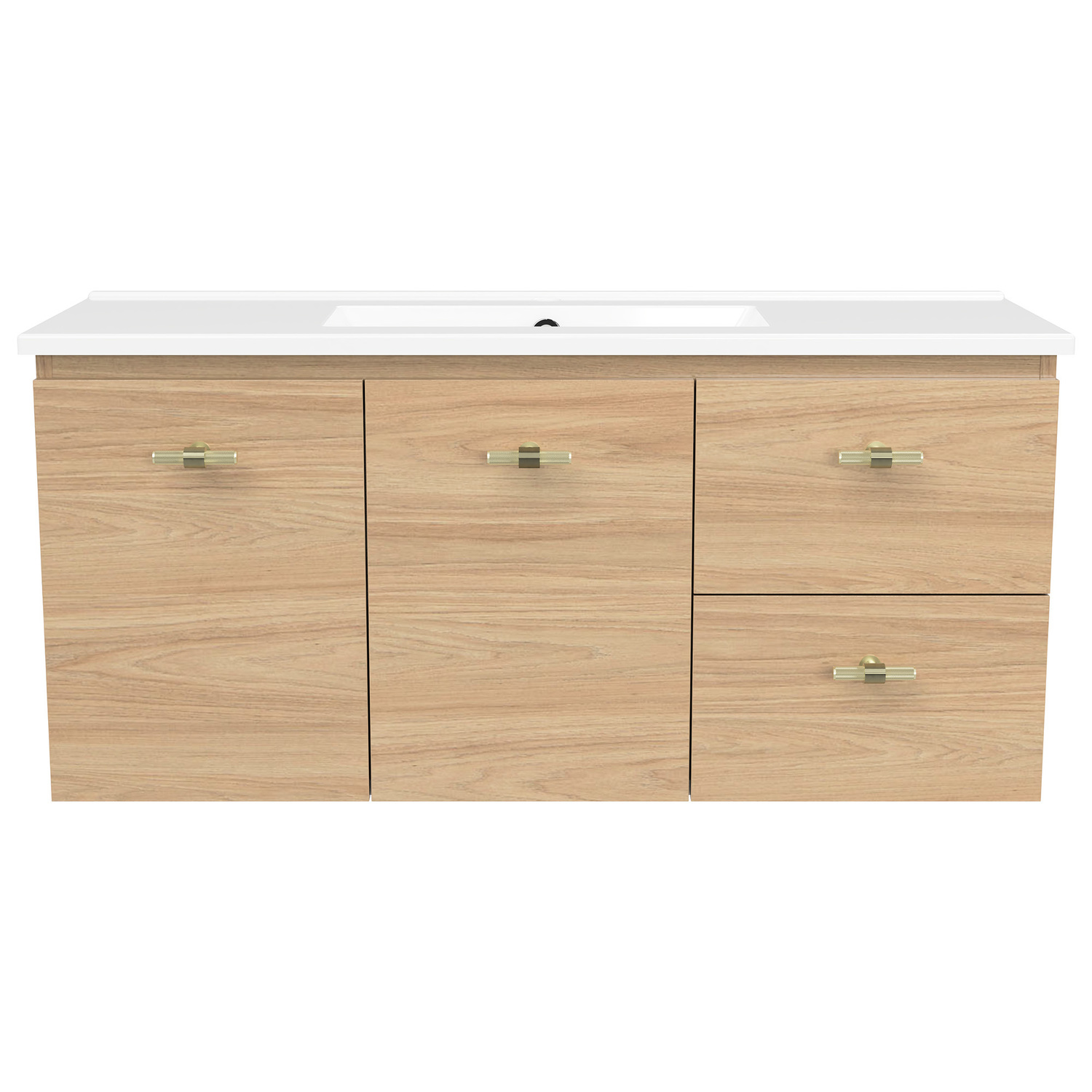 Florida Ensuite 1000mm Wall Hung Vanity with Ceramic Countertop
