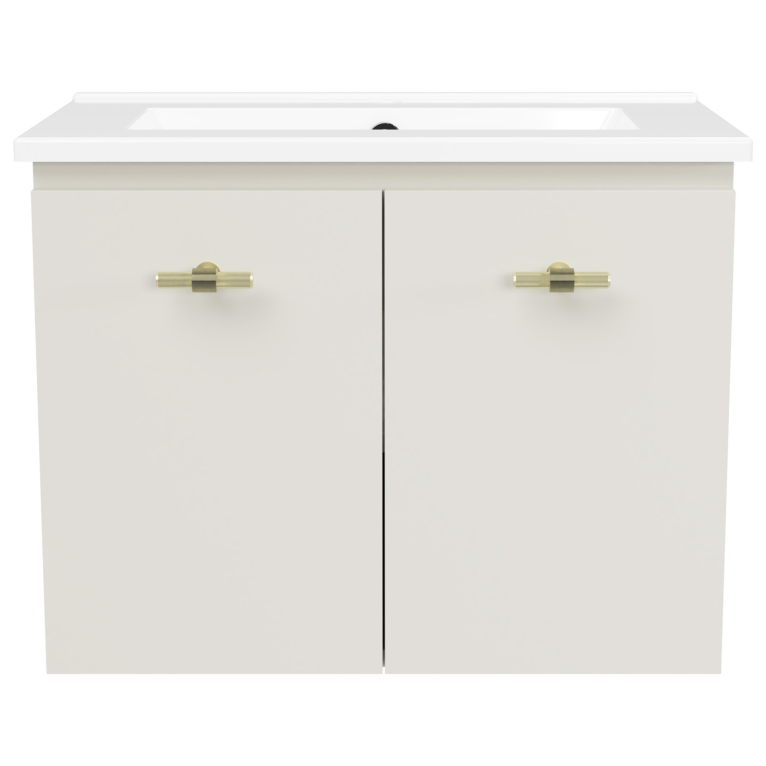 Florida Ensuite 600mm Wall Hung Vanity with Ceramic Countertop