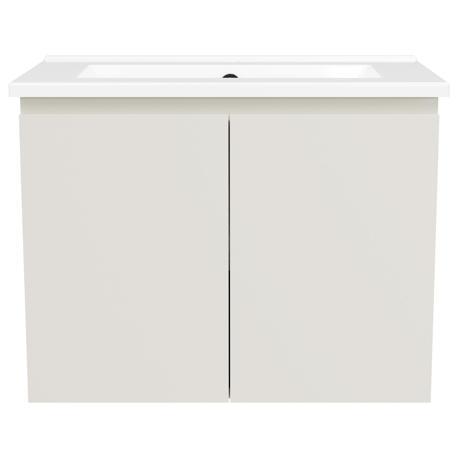 Florida Ensuite 600mm Wall Hung Vanity with Ceramic Countertop