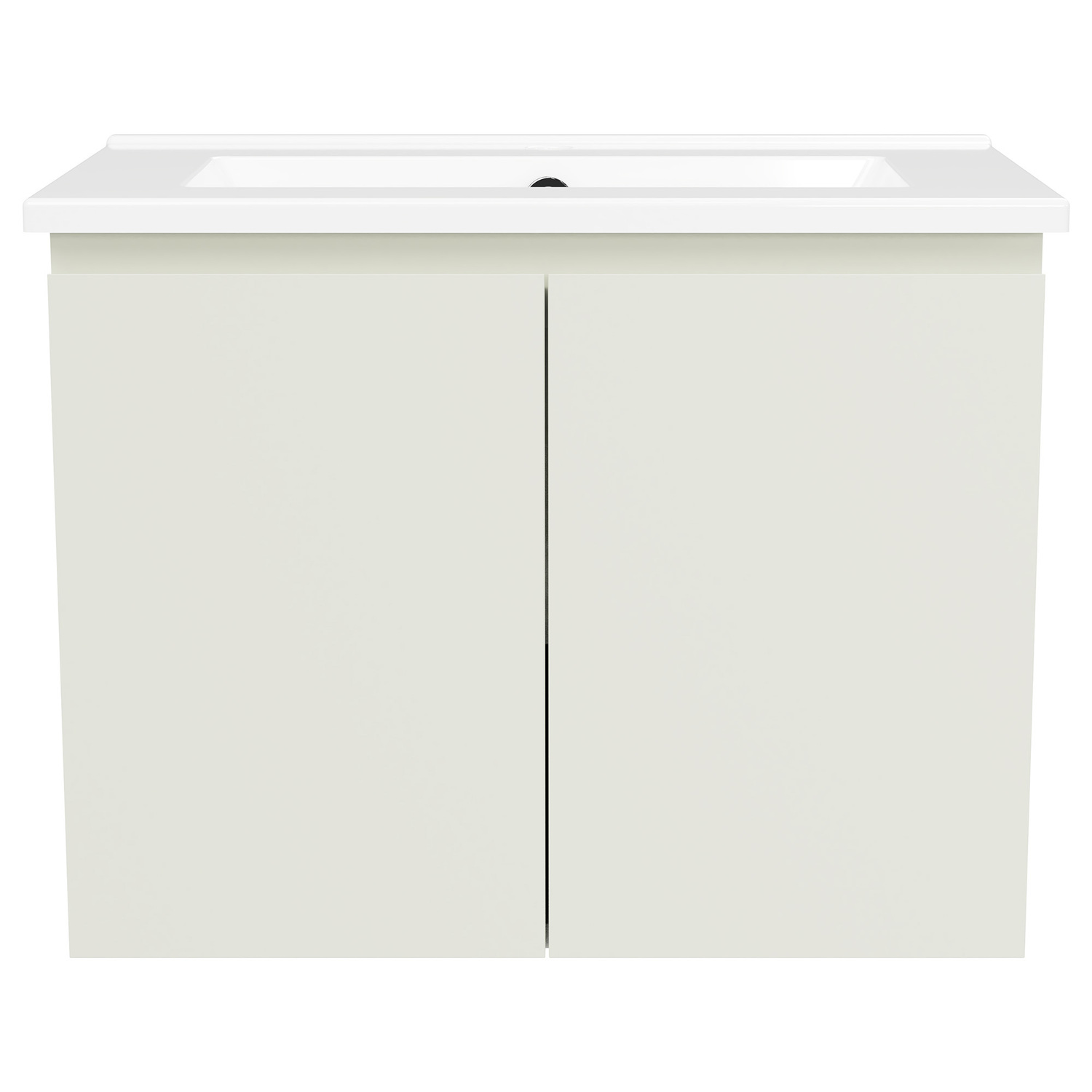 Florida Ensuite 600mm Wall Hung Vanity with Ceramic Countertop