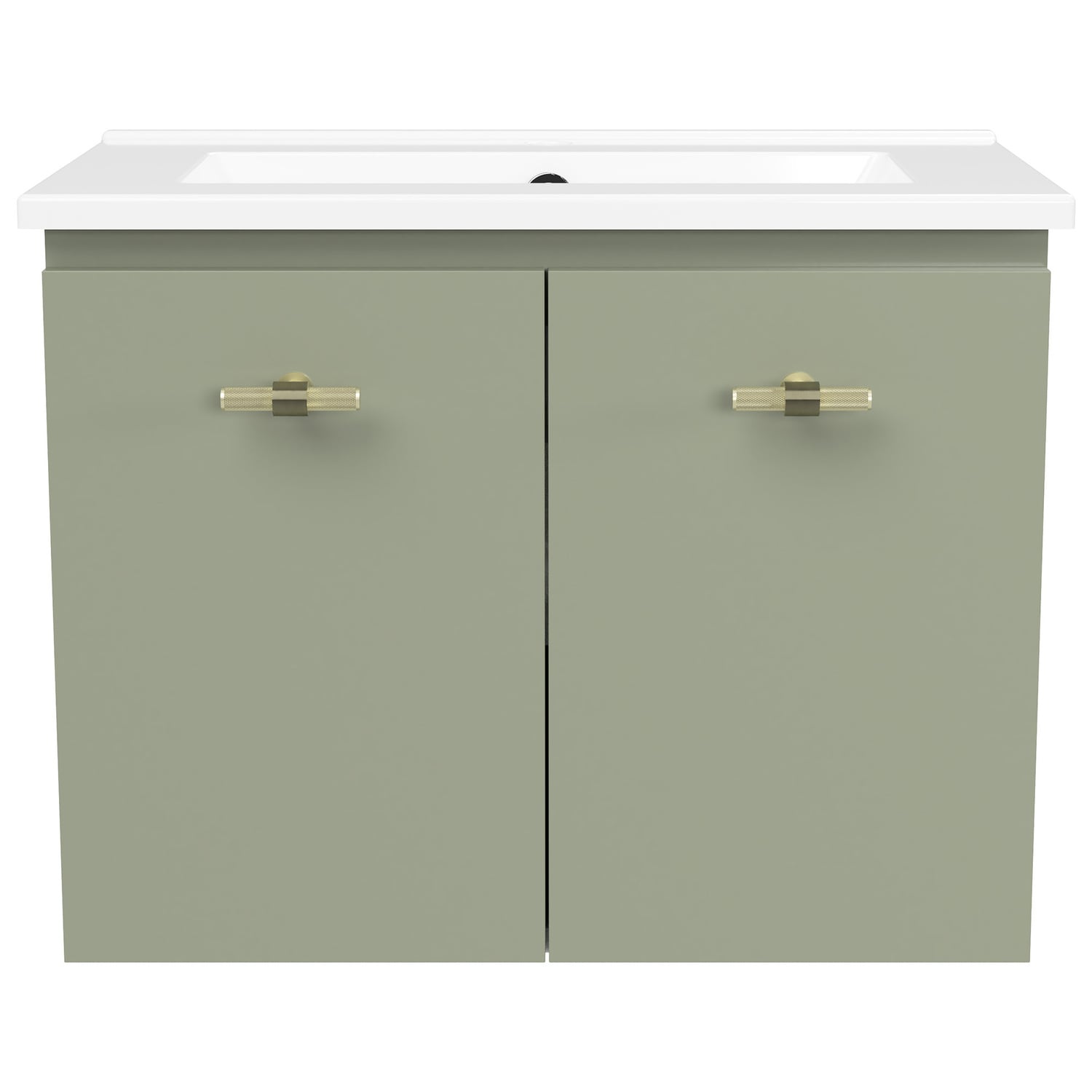 Florida Ensuite 600mm Wall Hung Vanity with Ceramic Countertop