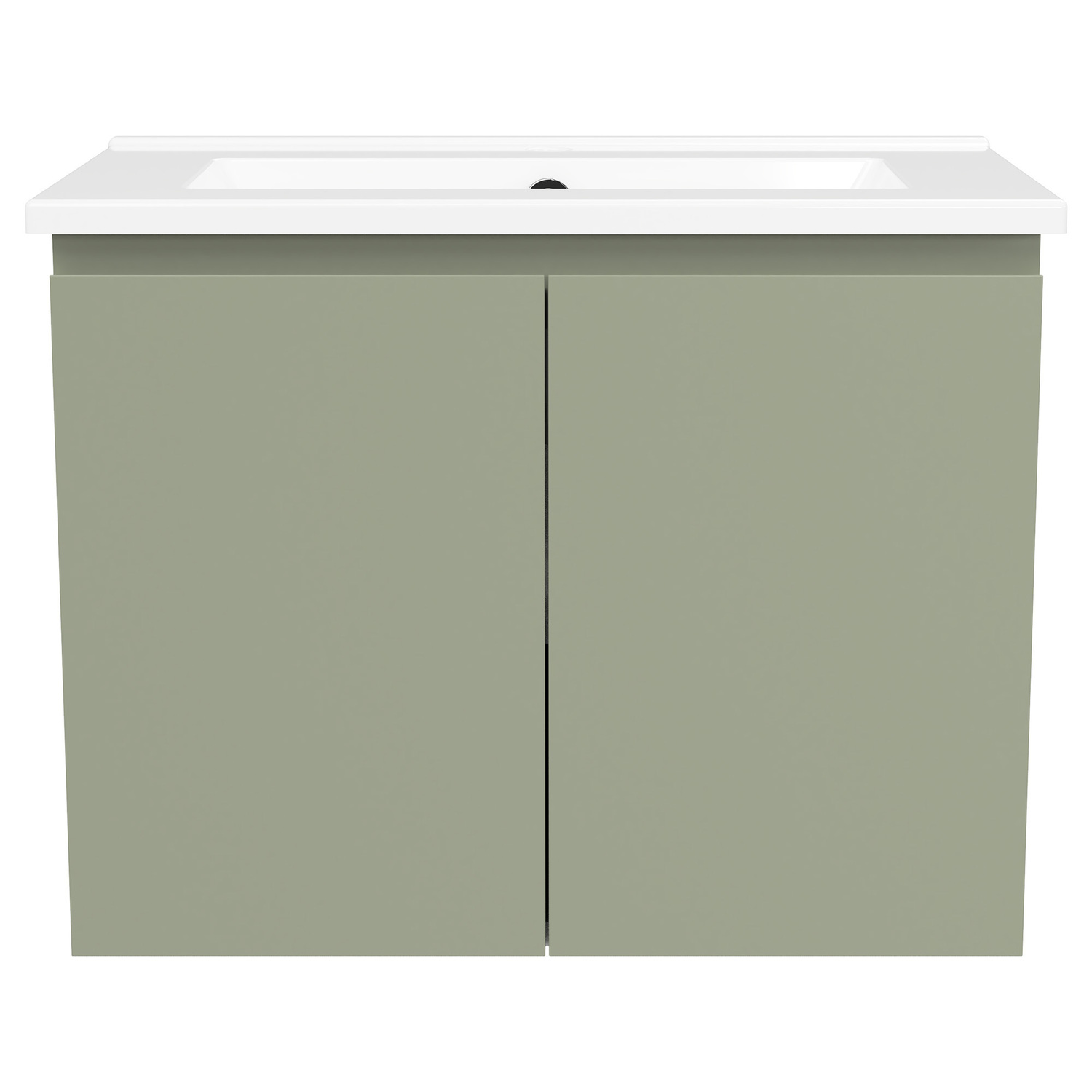Florida Ensuite 600mm Wall Hung Vanity with Ceramic Countertop